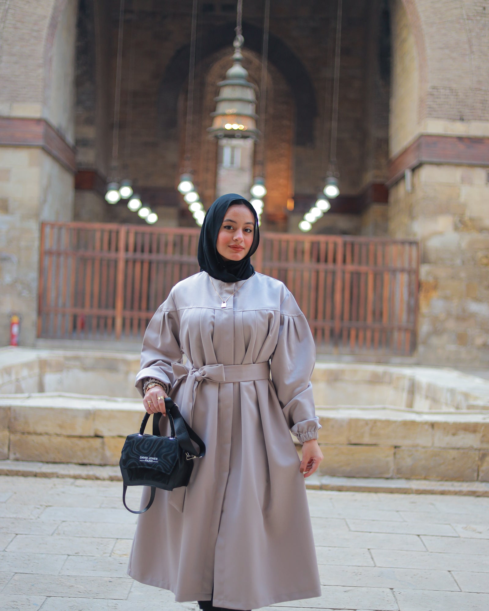 Winter Mini Dress - Latte