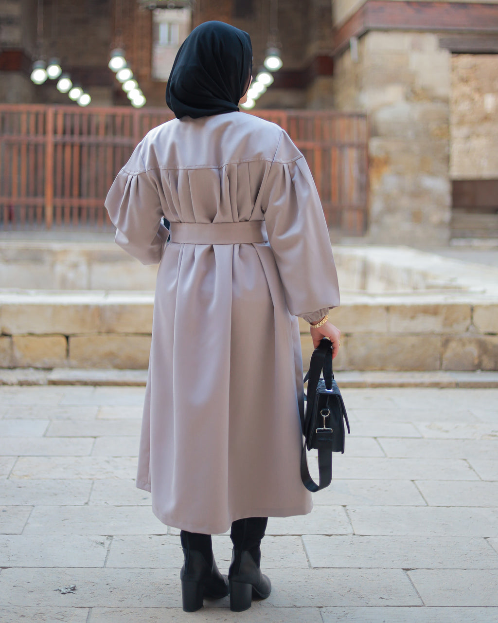 Winter Mini Dress - Latte